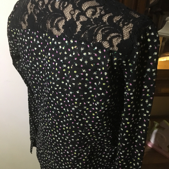 LC Lauren Conrad Black Button Down Top - Picture 4 of 6